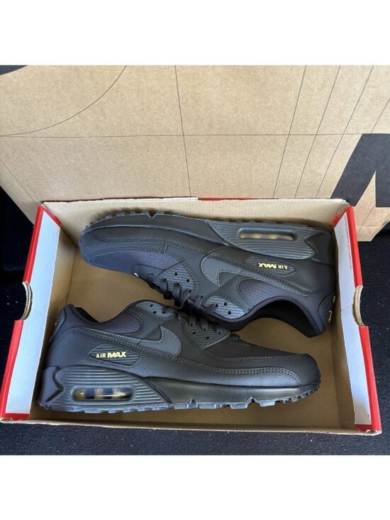 NEW Nike Air Max 90 Black Buff Anthracite Gold IB7680-001 Men\'s Size 12 main image 6